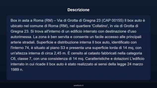 Immobile in asta di 14 m² in vendita a Roma - Foto 4