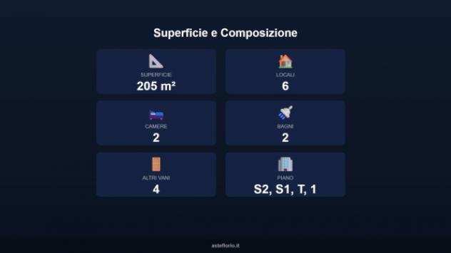 Immobile in asta di 205 m² con più di 5 locali e box auto in vendita a Forano - Foto 6