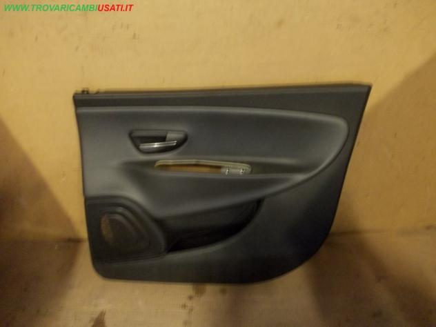 PANNELLO INT. PORTA ANT. D. NERO PLASTICA CON PELLE NERA LANCIA YPSILON (846-TK)   LANCIA - YPSILON - 01-06-2011 - 01-01-2015