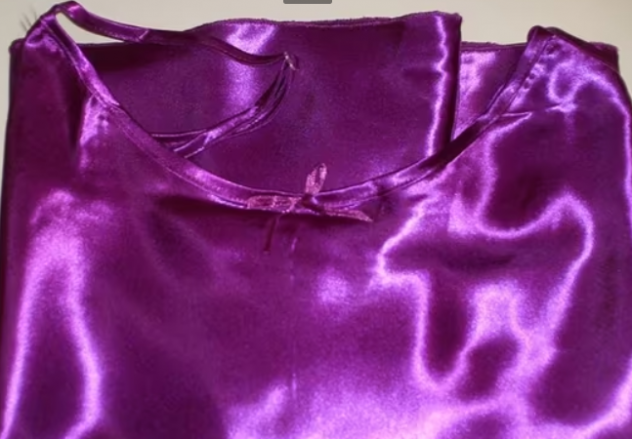 Camicia da notte fucsia di raso Tg.3 NUOVA - Foto 2