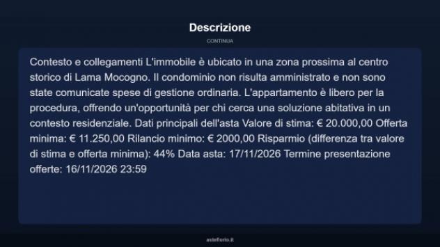 Immobile in asta di 61 m² in vendita a Lama Mocogno - Foto 13