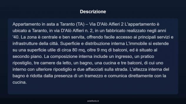 Immobile in asta di 80 m² in vendita a Taranto - Foto 8