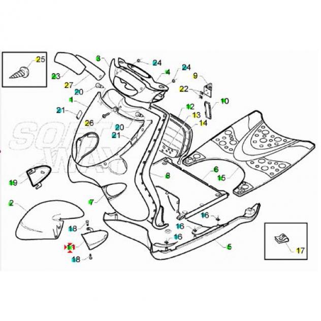 Sportello benzina Aprilia Gulliver AP8238668 - Foto 5