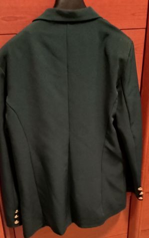 Giacca blazer da donna verde bottoni dorati doppiopetto giacca all-match tg XXL - Foto 2