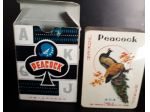 Mazzo carte da gioco  Peacock 404 vintage  sigillato  custodia in buono stato Ve