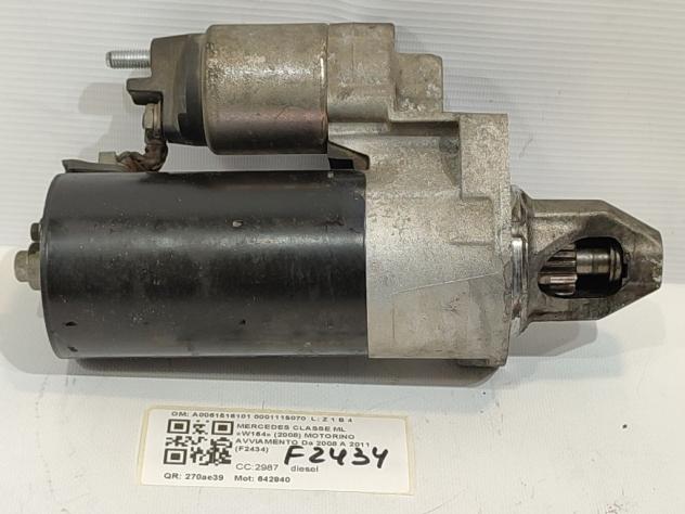 MOTORINO D' AVVIAMENTO MERCEDES ML W164 3° Serie A0061516101 0001115070 642940 diesel 2987 (0511) - Foto 3