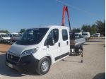 Fiat Ducato doppia cabina cassone con gru