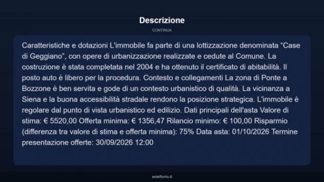 Immobile in asta di 10 m² in vendita a Castelnuovo Berardenga - Foto 5