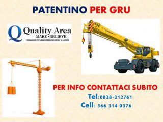 Patentino GRU su camion-a torre-AUTO CARRO/GRU 