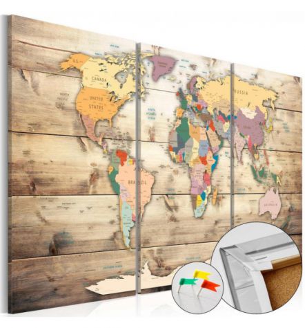 Quadro Di Sughero Vecchio Stile In 3 Parti Arredalacasa