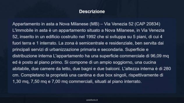 Immobile in asta di 96 m², box auto doppio in vendita a Nova Milanese - Foto 10