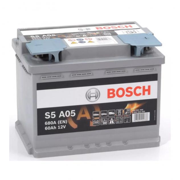 Batteria Auto Bosch Start&amp;Stop AGM 0092S5A050 12v 60Ah 680A