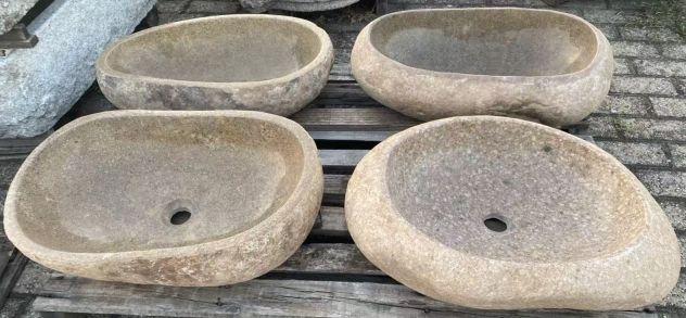 Lavabo lavandino da appoggio in pietra naturale 5 - Foto 2