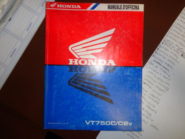 VT750 vt750c manuale officina manutenzione honda moto