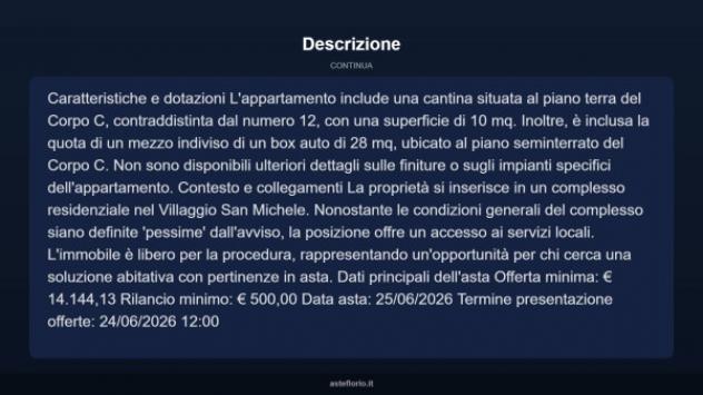 Immobile in asta di 74 m² con più di 5 locali e box auto in vendita a Messina - Foto 4
