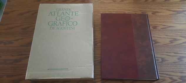 GRANDE ATLANTE GEOGRAFICO DE AGOSTINI COPERTINA MARRONE DELLA ENCICLOPEDIA GEDEA - Foto 2