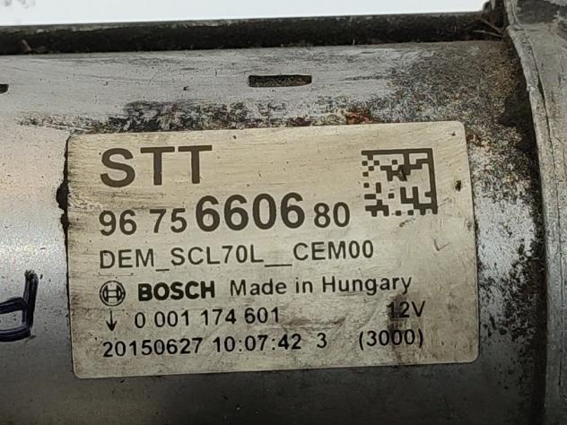 MOTORINO D' AVVIAMENTO PEUGEOT 2008 1° Serie 9675660680 0001174601 BH02 diesel 1560 (13) - Foto 5