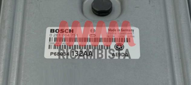 0281014751 Jeep Wrangler 2.8 centralina motore Bosch - Foto 2