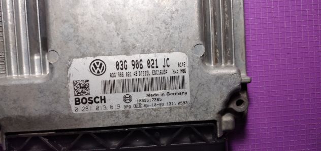 ECU SKODA Octavia 1Z 2.0 Diesel 03G906021JC BOSCH 0281013619 - Foto 7