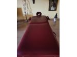 LETTINO MASSAGGI in vera pelle E pentola riscalda pietre