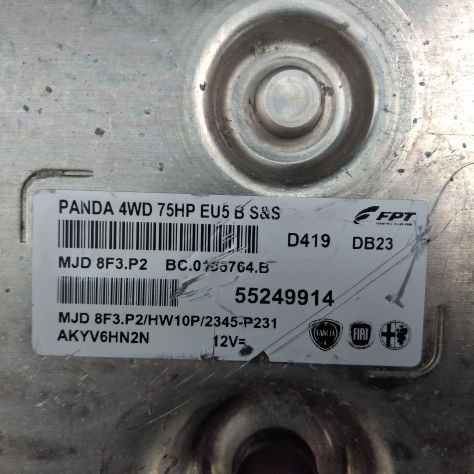 CENTRALINA MOTORE FIAT PANDA 1.3 MAGNETI MARELLI MJD 8F3.P2 55249914 - Foto 5