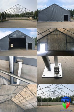 STRUTTURE PER RICOVERO ATTREZZI 8,0 X 24,0 X 5,12 MT. MM ITALIA GROUP - Foto 10