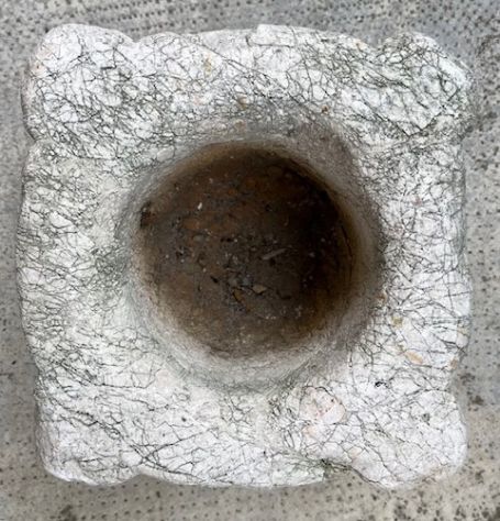 Mortaio del 700 in pietra Antica Farmacia - Foto 3