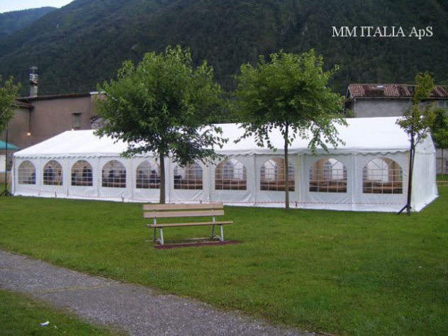 Gazebo da Giardino in Offerta  3 x 6 x 2,6 mt. a Varese telo pvc Ignifugo 550 - Foto 6