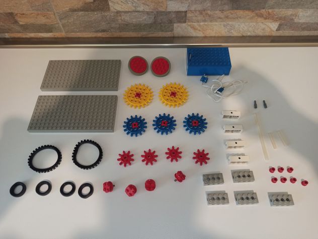 Set Lego vintage ingranaggi motorizzati + luci - Foto 3