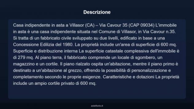 Immobile in asta di 279 m² in vendita a Villasor - Foto 4
