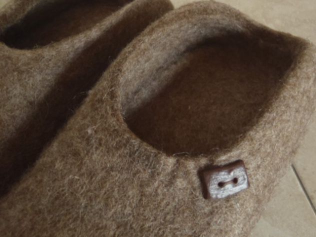 Pantofole lana di feltro - Foto 3