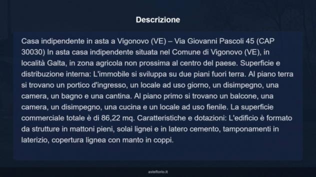 Immobile in asta di 51 m² con più di 5 locali in vendita a Vigonovo - Foto 11