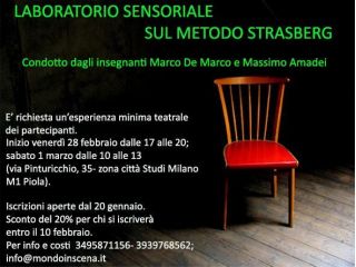 Laboratorio sensoriale sul metodo Strasberg