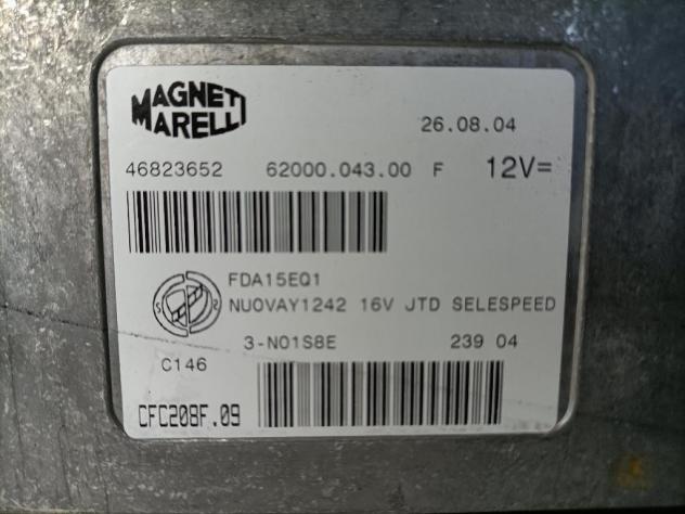 CENTRALINA CAMBIO LANCIA Ypsilon 1° Serie CFC208F.09/46823652 188A9000 diesel 1248 (0306) - Foto 2