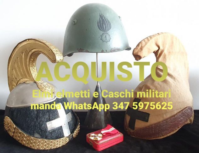 Collezionista Cimeli di guerra ACQUISTO e VALUTAZIONE Medaglie e Caschi militari - Foto 3