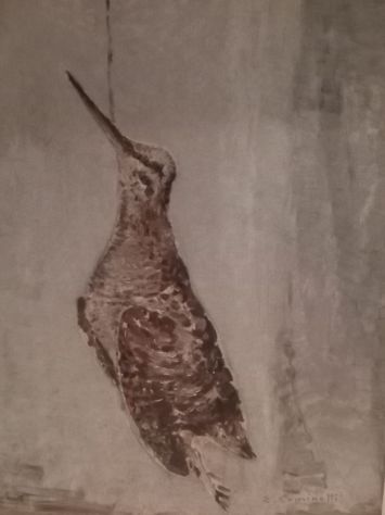 QUADRO OLIO SU LEGNO DI ANTIQUARIATO FIRMATO CON CORNICE - Foto 2