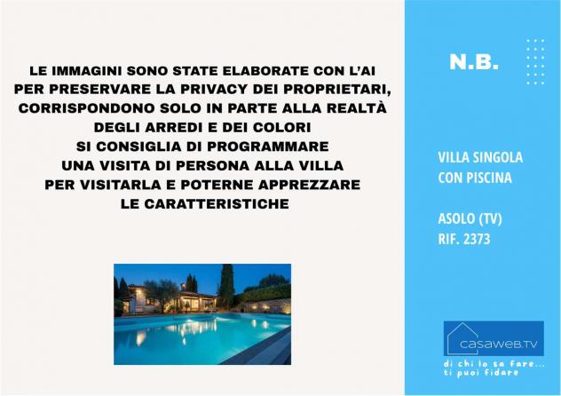 2373 - Villa con piscina e parco ad Asolo (TV) Rif. 2373 - Foto 2