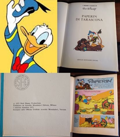 PAPERIN di TARASCONA, Mondadori 1^ Ed. 1972. - Foto 2