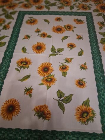 Tovaglia Cotone rettangolare disegni Girasoli - Foto 3