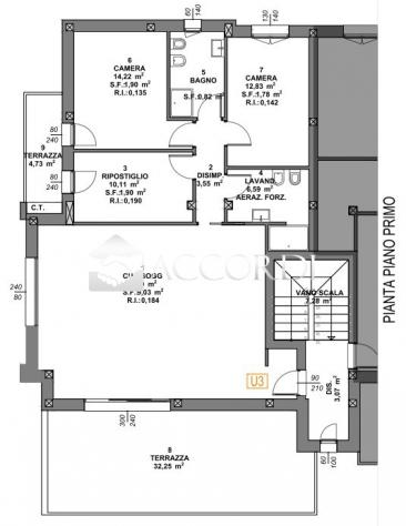 APPARTAMENTO di 3 vani e di 151 mq (RESANA) rif. BL076CA