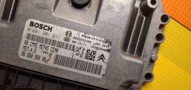 Centralina ECU Citroen Berlingo dal 2008 al 2018 Cod 0261201611 - Foto 6