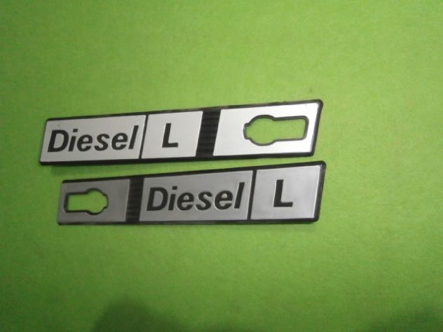 Scritte loghi targhette parafanghi anter. laterali Fiat ritmo diesel L "NUOVE" - Foto 2