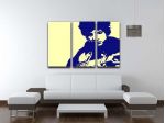 Quadro moderno pop art Bob Dylan dipinto a mano