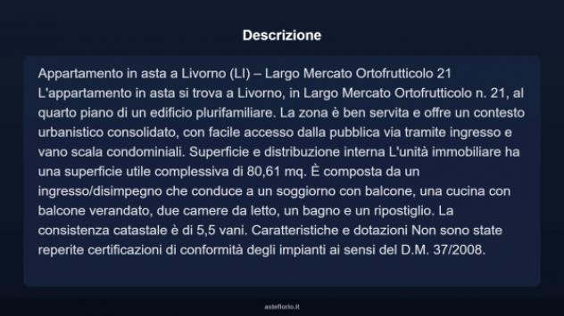Immobile in asta di 80 m² in vendita a Livorno - Foto 4