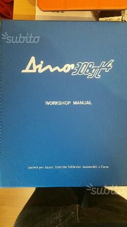 Manuale di riparazione officina Ferrari 308GT4
