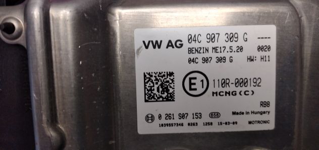 ECU WOLK BOSCH ME17.5.20 0261S07153 W AG 04C 907 309 G - Foto 7