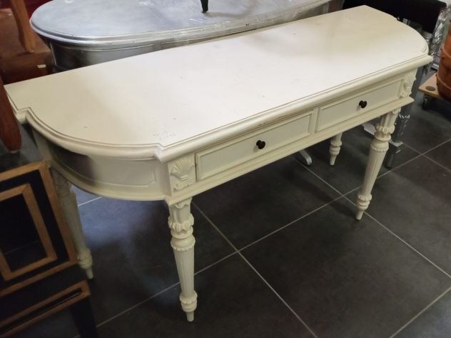 CONSOLLE ANTIQUARIATO FRANCESE SHABBY CHIC PARTICOLARE ELEGANTE LACCATA A MANO - Foto 3