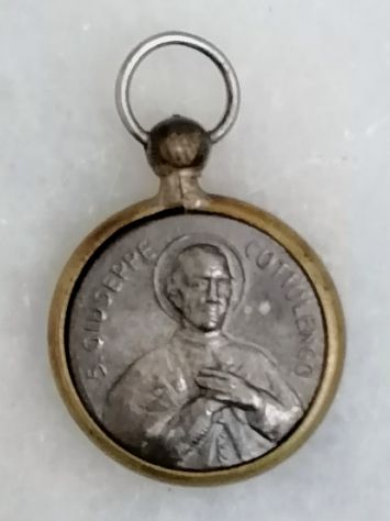 ANTICA AUTENTICA RELIQUIA A MEDAGLIA DI SAN GIUSEPPE COTTOLENGO. - Foto 2