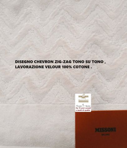 TAPPETI MISSONI CM. 90 X 60 , 100% COTONE , DOUBLE FACE . - Foto 9
