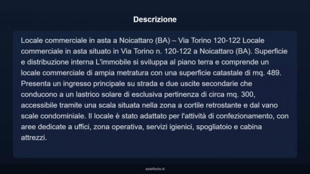 Immobile in asta di 489 m² in vendita a Noicattaro - Foto 4